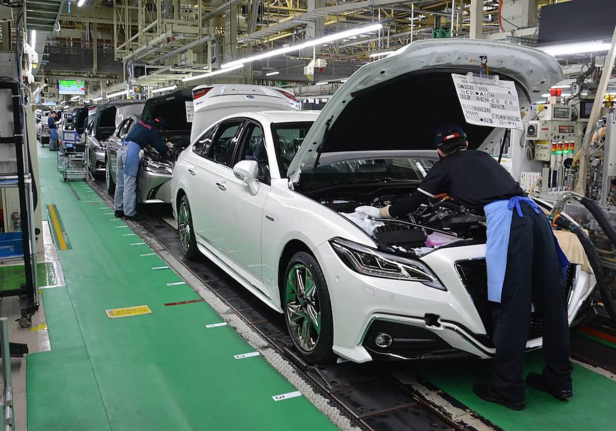 Interior de una planta japonesa de Toyota.