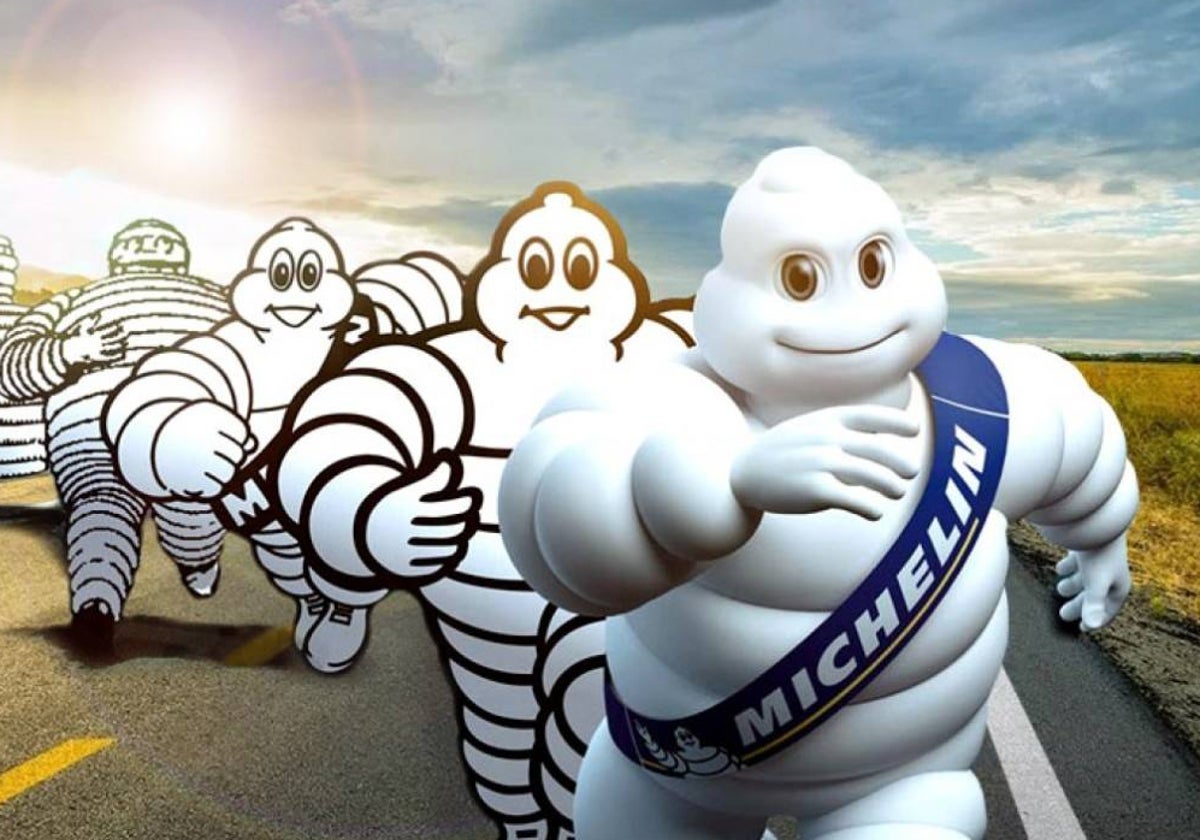 Evolución de la original mascota de Michelin a lo largo del tiempo