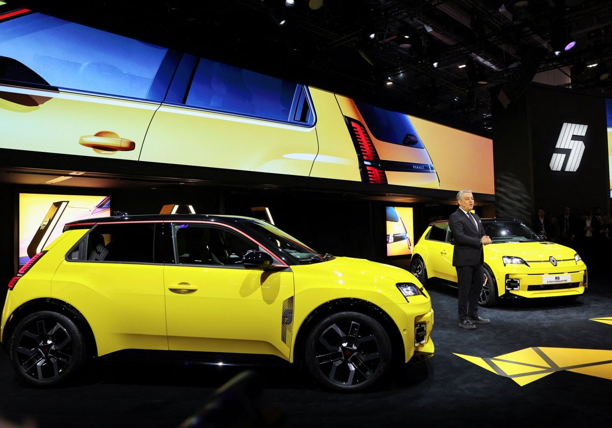 El presidente del Grupo Renault, Luca de Meo, en la presentación del Renault 5