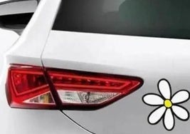 ¿Qué significa la pegatina de esta margarita que llevan muchos coches en la parte trasera?