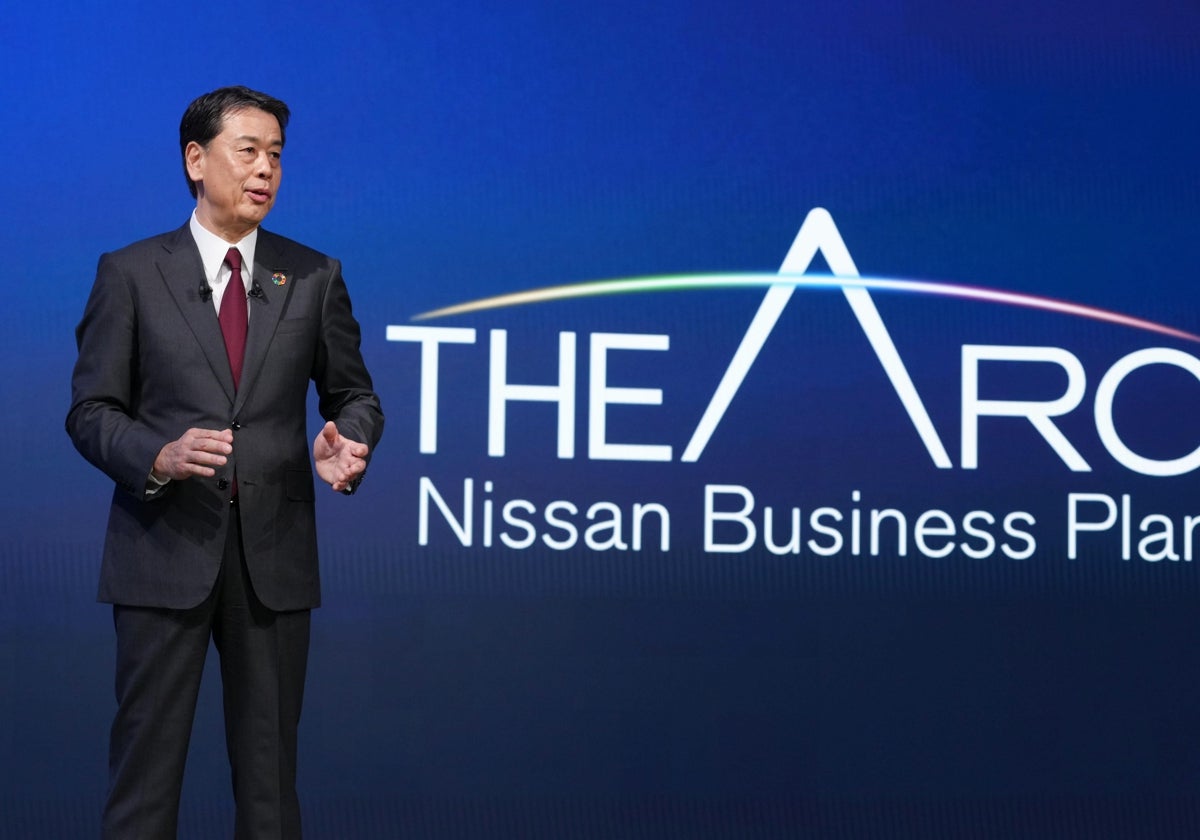 El CEO de Nissan, Makoto Uchida, en la presentación del nuevo plan estratégico.