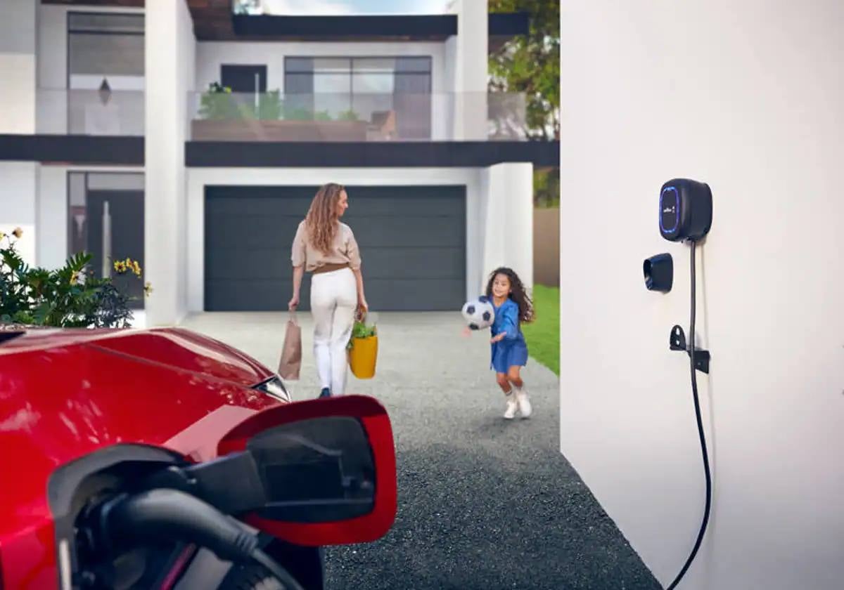 Cargador en casa para coche eléctrico