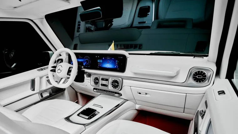 Interior of the new Papamobile