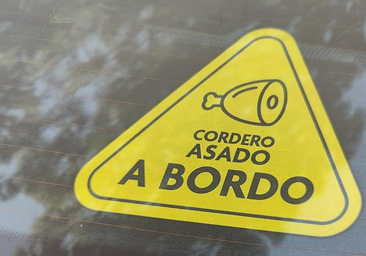 Qué significa la pegatina «Cordero asado a bordo» de los coches