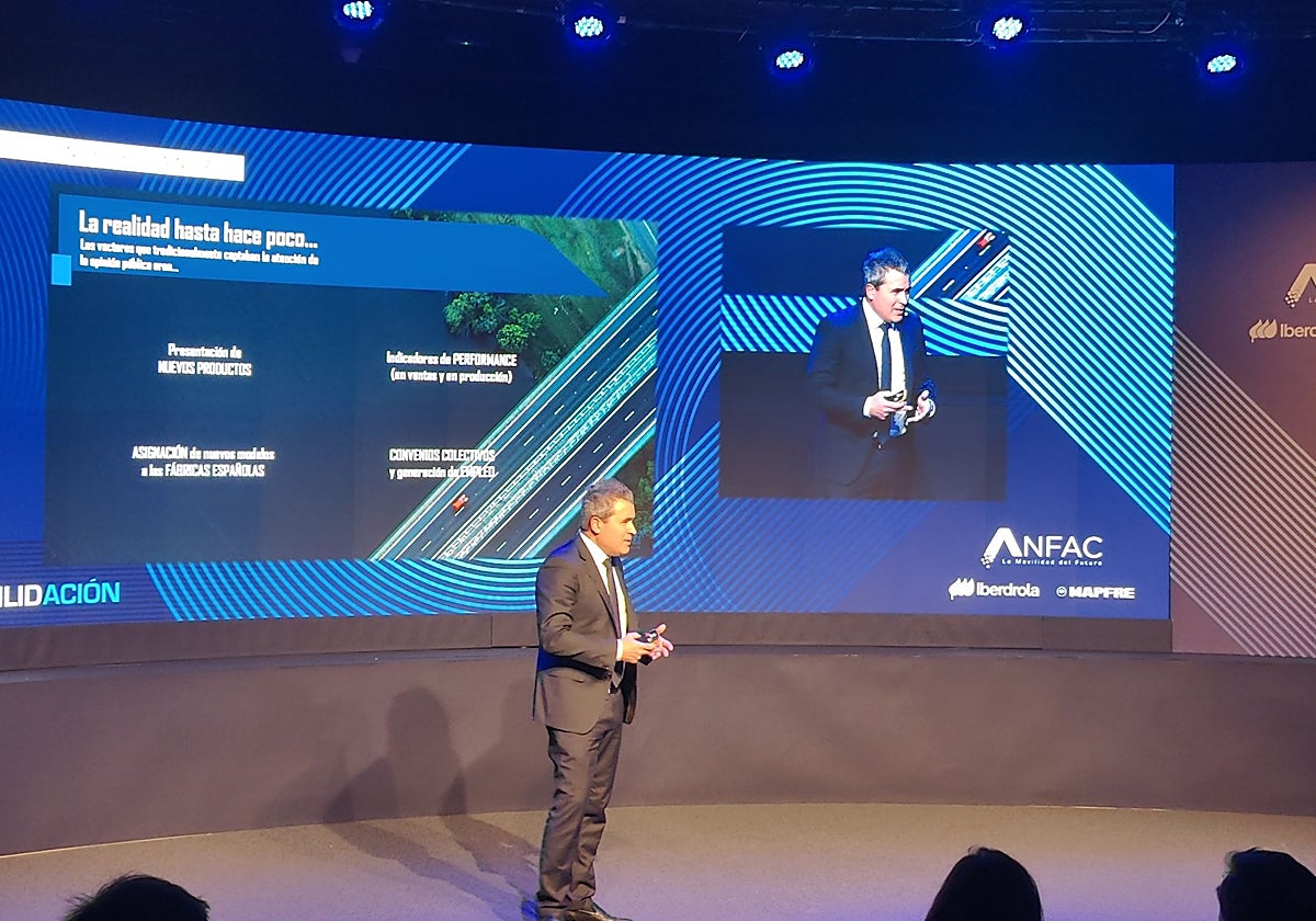 Josep María Recasens, durante la inauguración del Foro Anfac