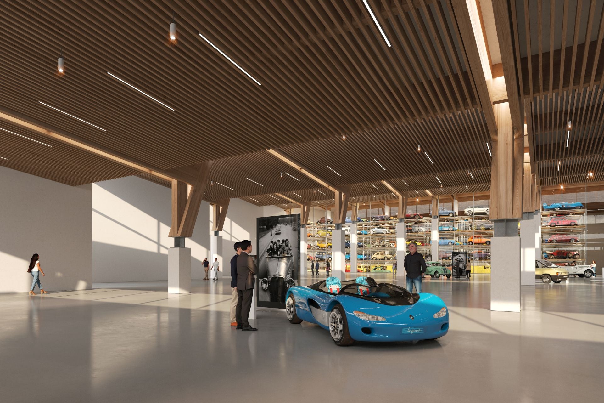 El tesoro automovilístico está formado por cientos de vehículos cuidadosamente conservados y restaurados, estos vehículos abarcan la historia de Renault desde el primer coche construido por Louis Renault en 1898 (Tipo A) hasta los modelos de antes de la guerra, los coches de Fórmula 1, los emblemáticos Alpine y los visionarios coches conceptuales