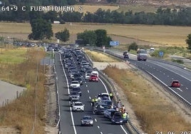 Accidente captado por las cámaras de vigilancia de la DGT