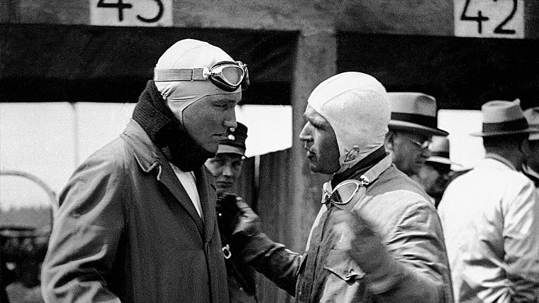 Von Brauchitsch, a izquierda, con Luigi Fagioli