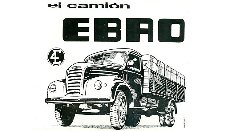 Cartel del camión EBRO