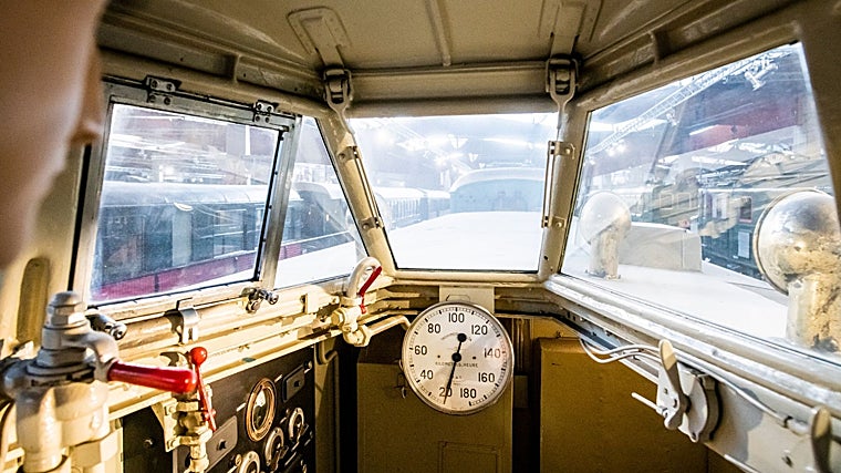 Inside the driving position