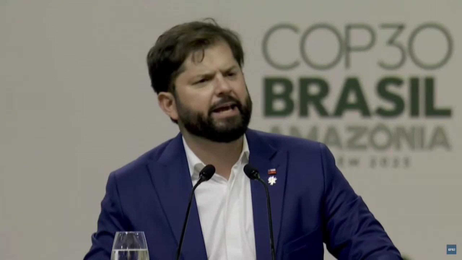 Boric señala a Trump en la COP30 y pide seguir poniendo a la ciencia &quot;en el centro&quot;