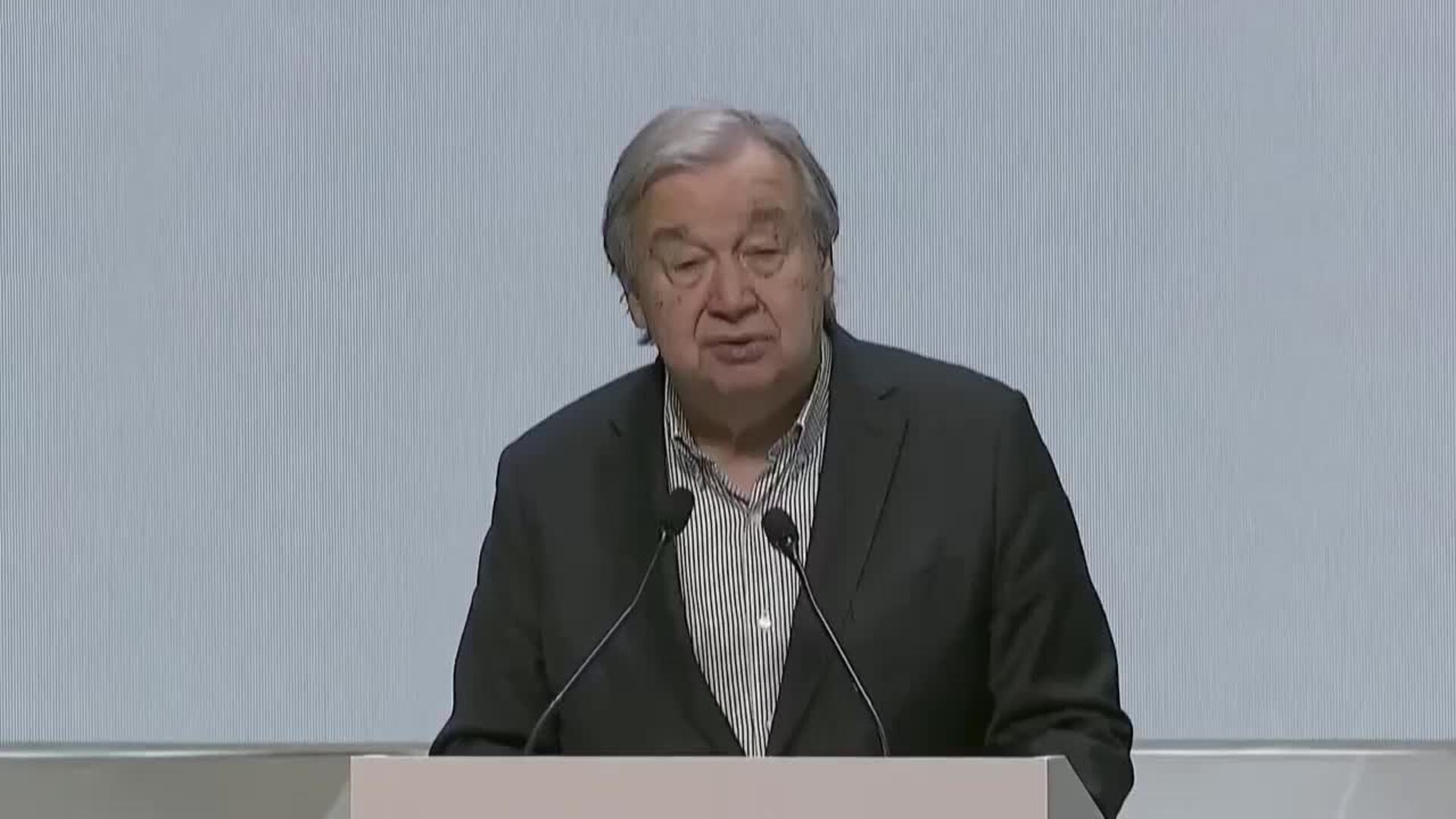 Guterres pide un acuerdo &quot;equilibrado&quot; para desbloquear la negociación en la COP30