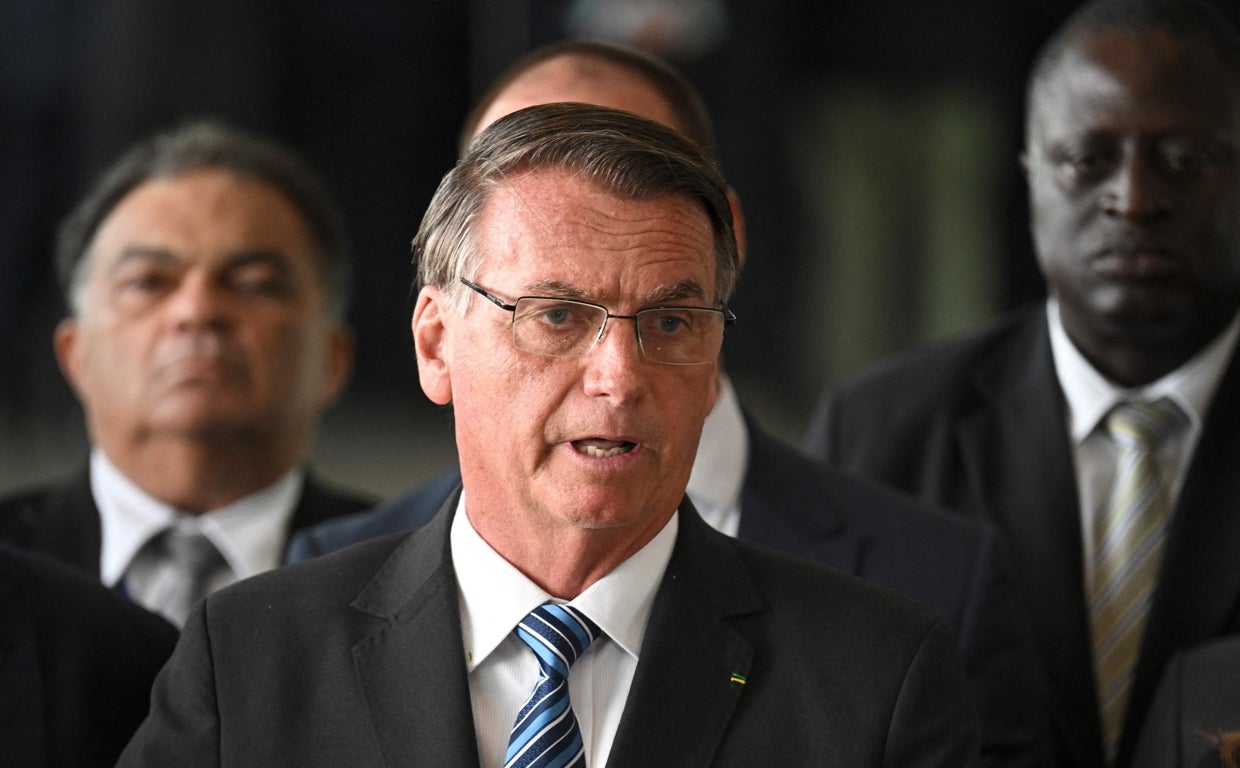 Bolsonaro, durante su intervención