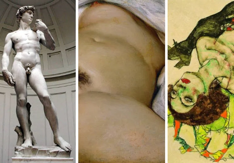 'El origen del mundo', los desnudos de Schiele..., las otras obras de arte tachadas de escandalosas junto al 'David' de Miguel Ángel