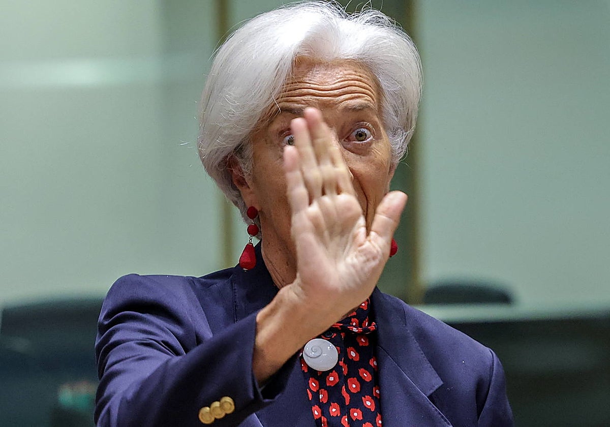 La presidenta del BCE, Christine Lagarde, en una imagen de archivo