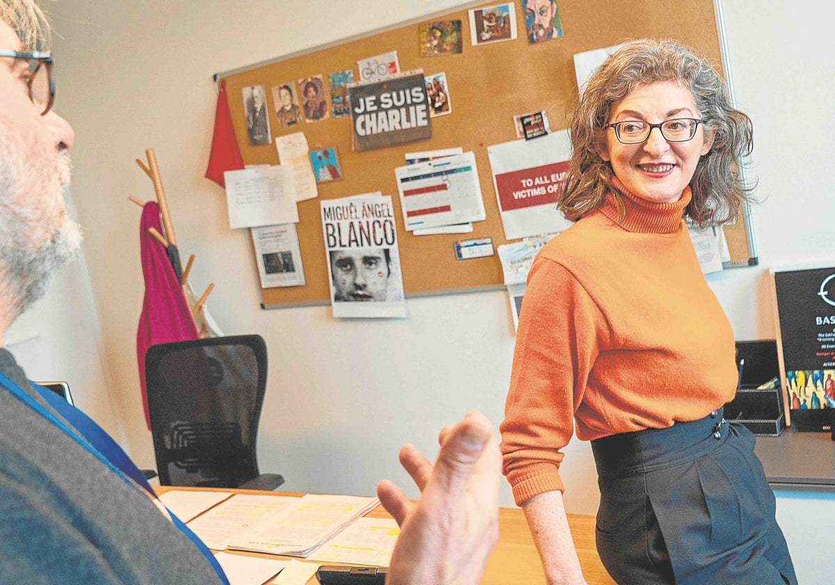 La eurodiputada Maite Pagaza, posando para ABC