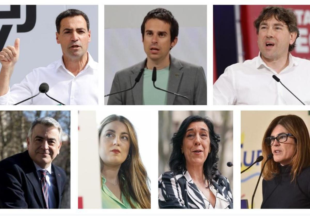 Los principales candidatos a las elecciones vascas