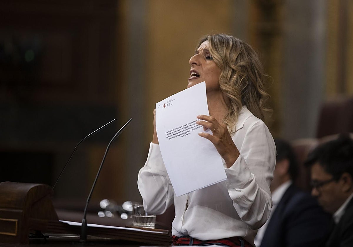El Gobierno acelera el registro horario de Yolanda Díaz ante el recelo de la patronal