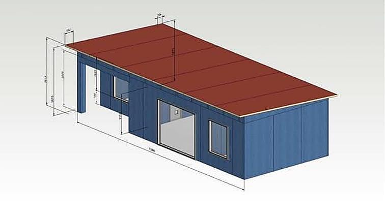 Imagen del modelo Steel Frame 70 m²