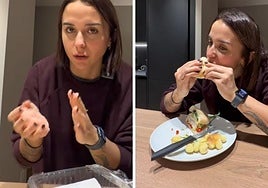 Una entrenadora personal da la receta para hacer una hamburguesa empanada sana: «El rebozado lo hacemos con cereales...»