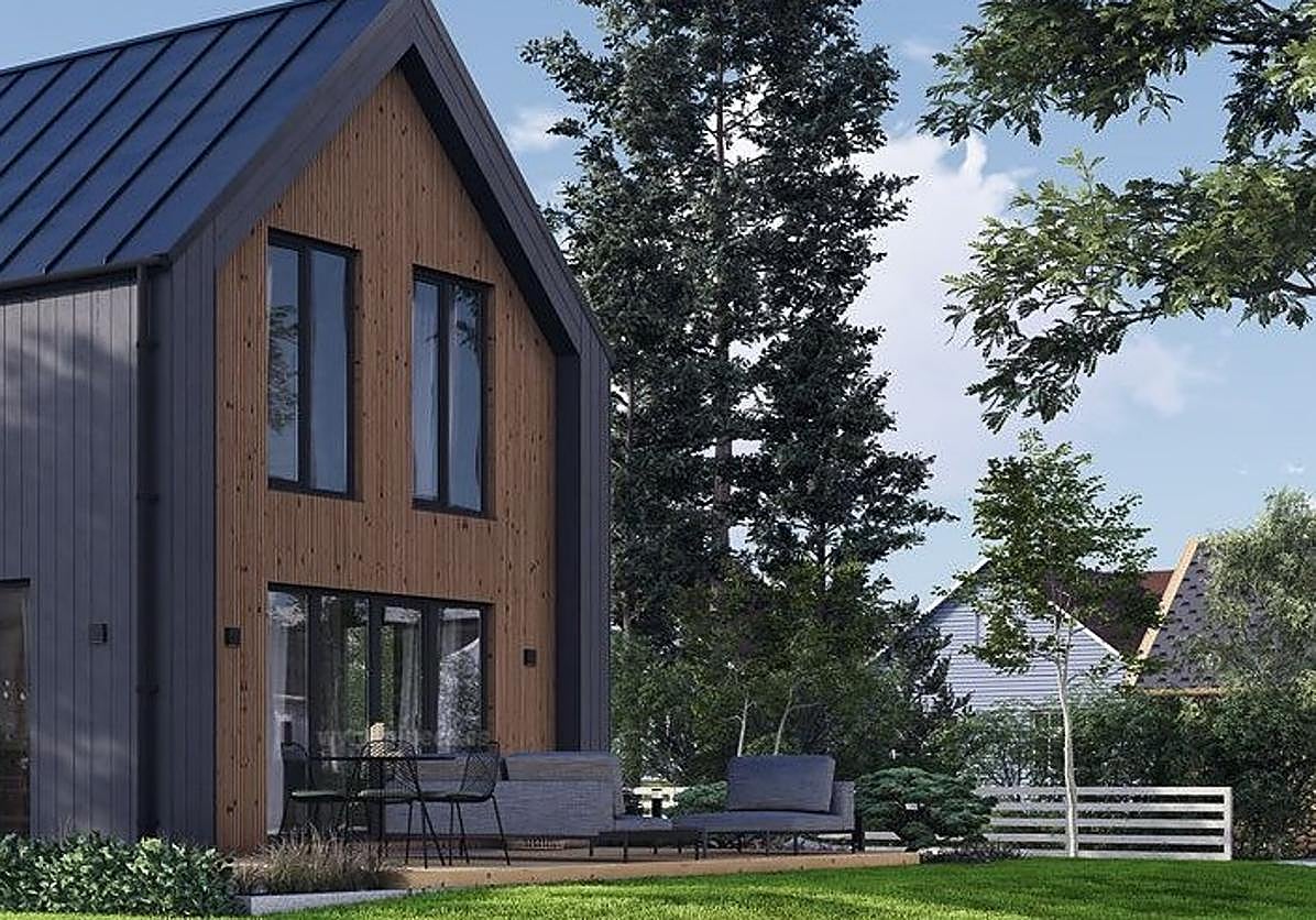 La casa prefabricada que parece una mansión de lujo que se vende por menos de 86.000 euros: moderna, dos plantas y con 92 metros cuadrados