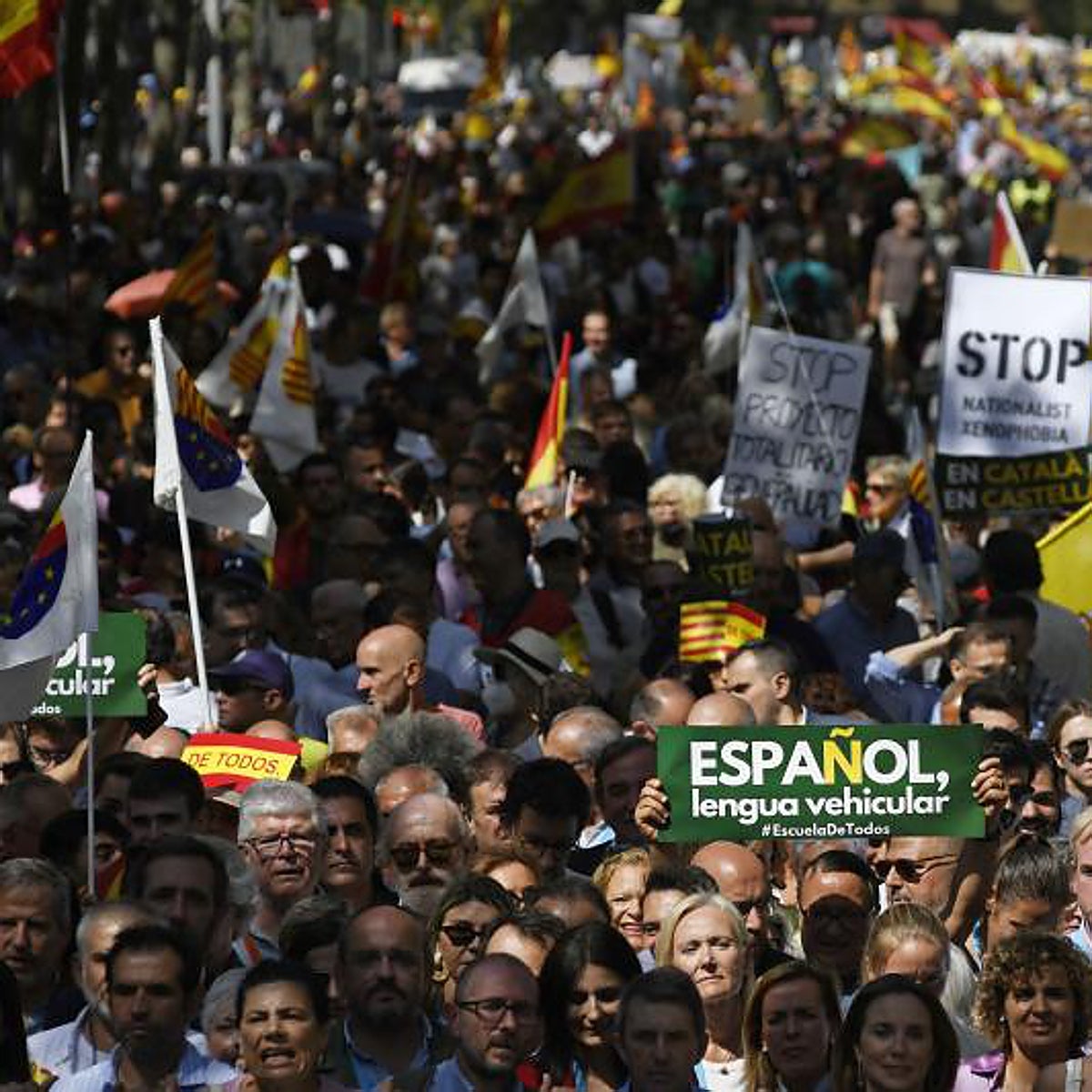 Movilización cívica en Cataluña