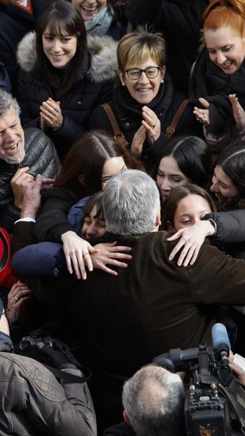 Joseba Asirón, en el centro de Pamplona