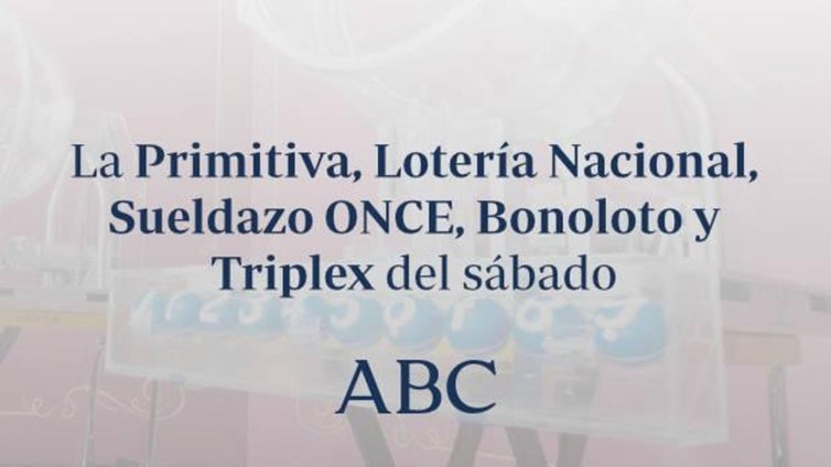 Euromillones, Cuponazo ONCE, Bonoloto, Triplex y Eurojackpot: comprueba los resultados de las loterías que se celebran el sábado sábado, 2 de agosto de 2025