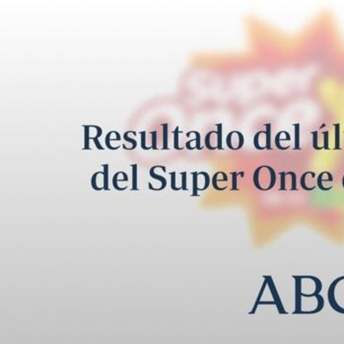 Super Once: comprobar resultados de hoy lunes, 16 de diciembre de 2024