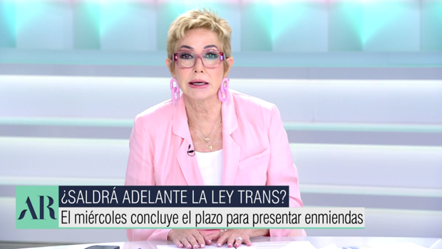 Ana Rosa apoya a Carmen Calvo contra la Ley Trans e Irene Montero: «Hay dos tipos de feministas»