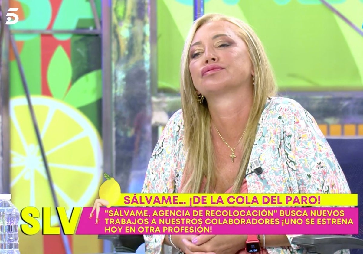 Belén Esteban se ha enfadado en 'Sálvame'.