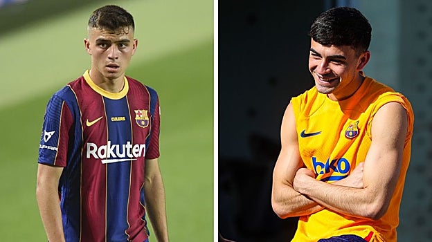 El espectacular cambio físico de Pedri