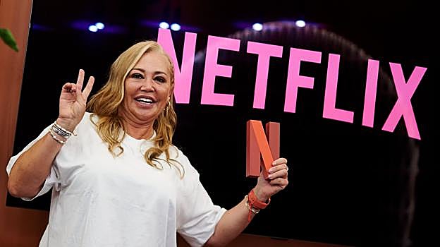 Belén Esteban, en las instalaciones de Netflix España