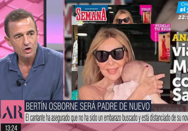 Alessandro Lecquio aplaude a Bertín Osborne por su paternidad, pero siembra la duda: «Blanco y en botella»