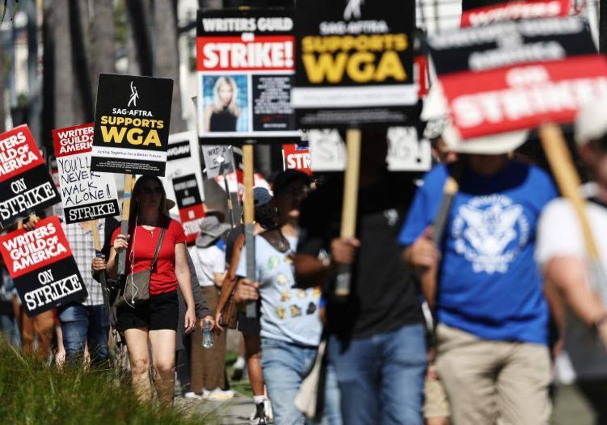 Protestas en Hollywood