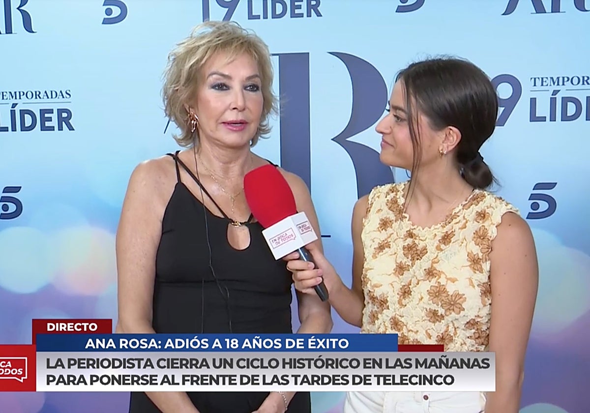 Ana Rosa Quintana ha hablado con Diego Losada durante el programa de 'En boca de todos'.