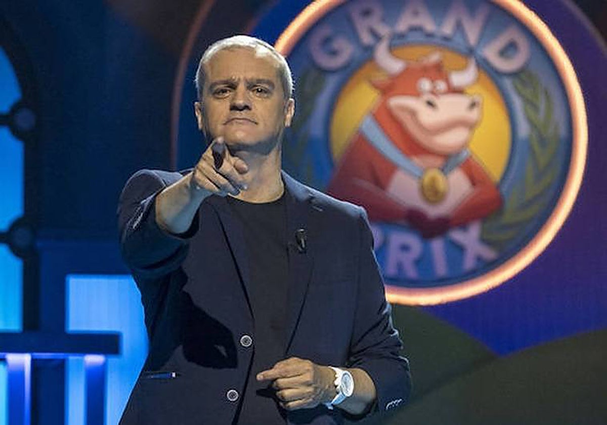 Ramón García en el nuevo plató del 'Grand Prix'