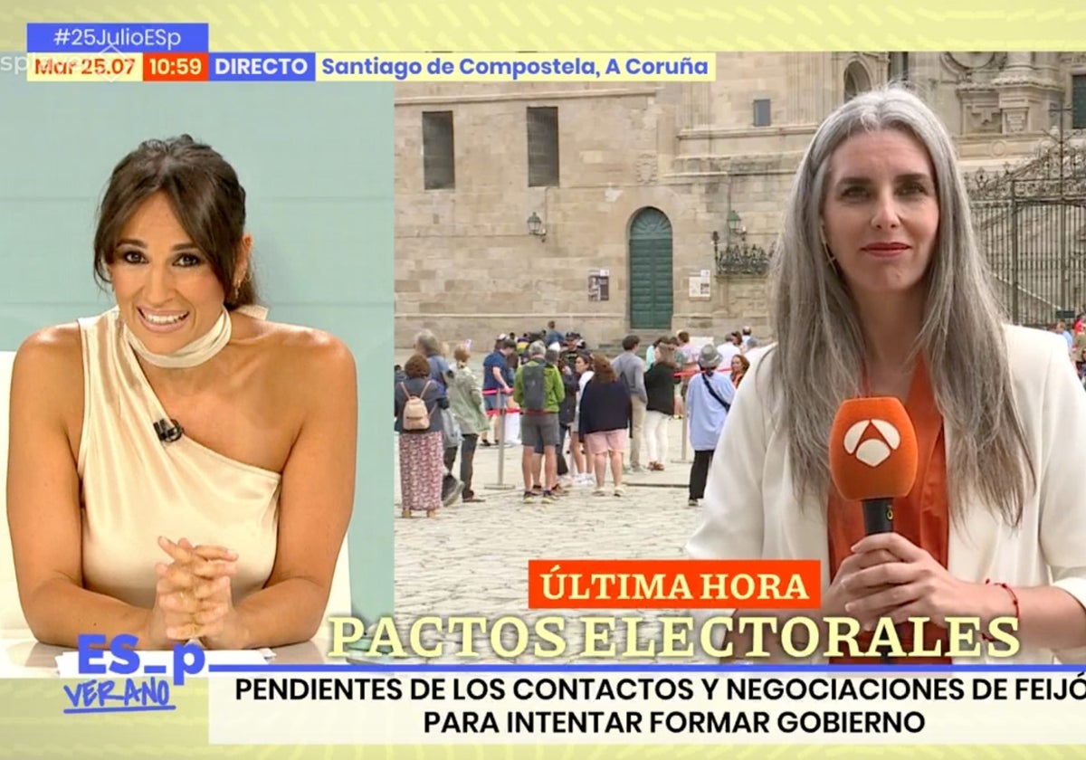 Lorena García se encuentra sustituyendo a Susanna Griso al frente de 'Espejo Público'.