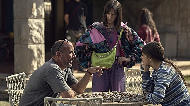 Pau Freixas durante el rodaje