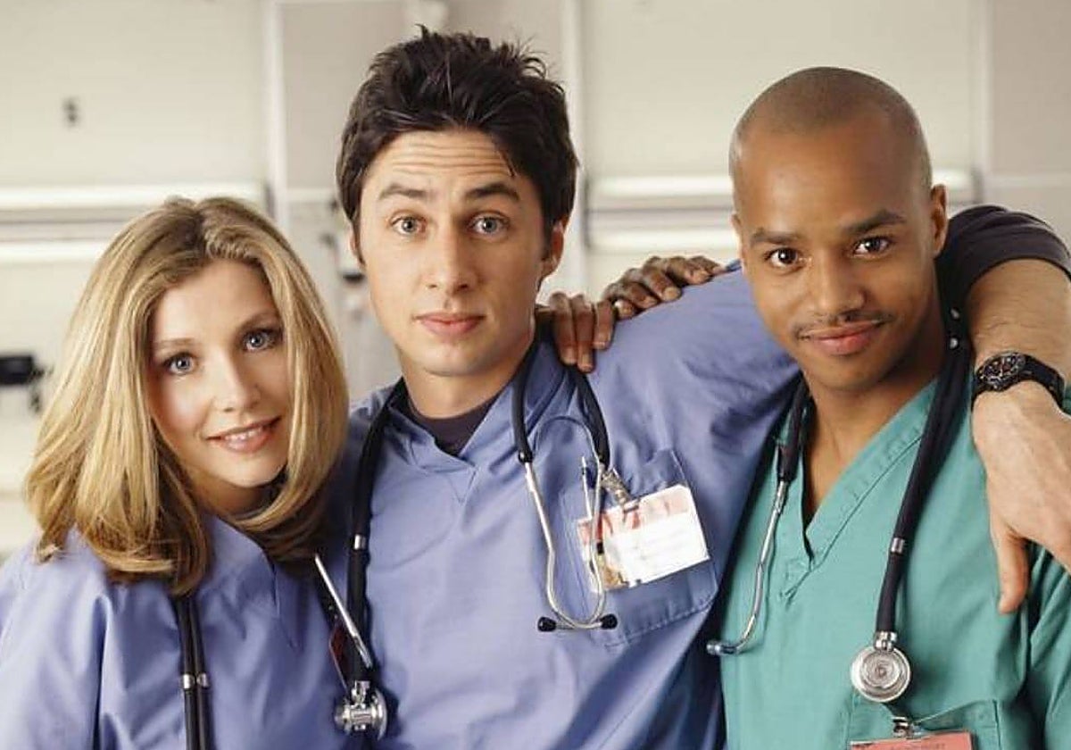 Los protagonistas de la serie 'Scrubs'