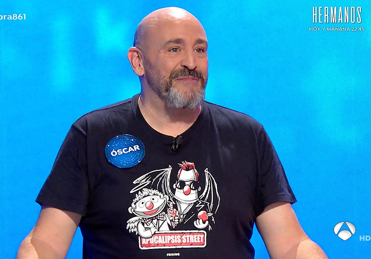 Óscar Díaz en su tercera vez en 'Pasapalabra'