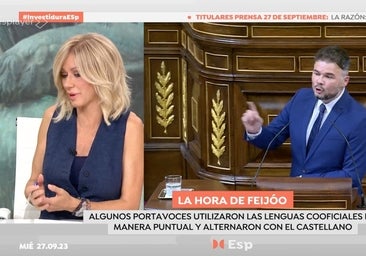 El 'palo' de Susanna Griso a Gabriel Rufián por su catalán: «Que me perdone»