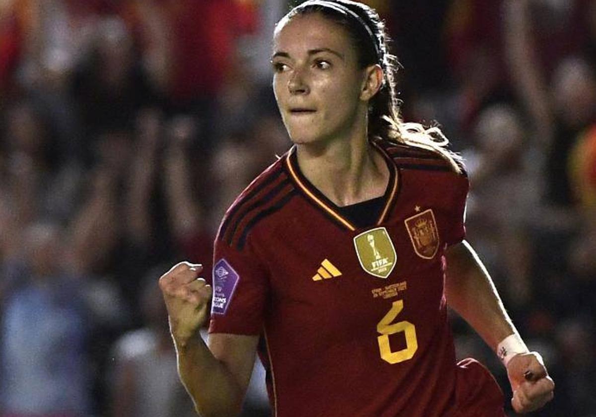 Aitana Bonmatí, en un partido de España tras el Mundial