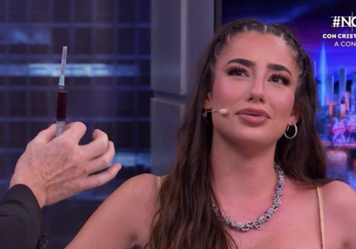Lola Lolita durante su aparición en 'El Hormiguero' de Pablo Motos