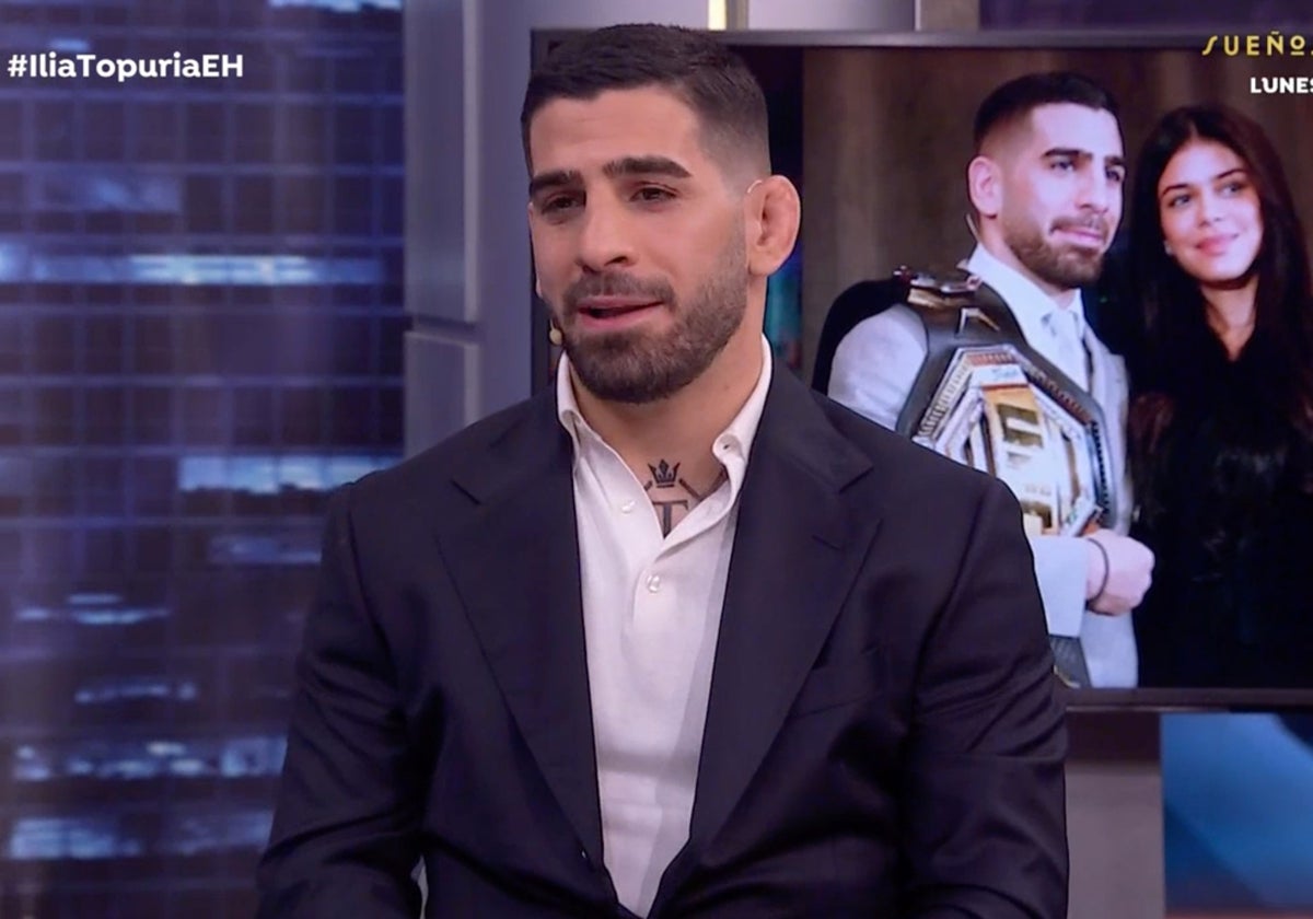 Ilia Topuria ha vuelto a 'El Hormiguero' poco después de ganar el cinturón de la UFC