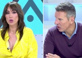 Joaquín Prat y Patricia Pardo se 'enzarzan' y se apuestan «1000 euros» ante las cámaras de Telecinco