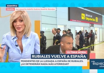 «Que me perdone», Susanna Griso se disculpa con Rubiales tras la peliaguda comparación que le saca