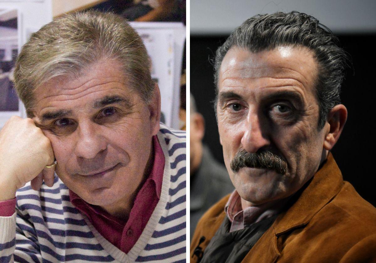 Pedro Ruiz y el actor Luis Zahera