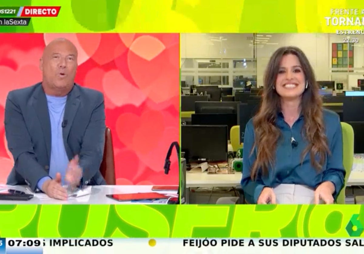 Alfonso Arús, presentador de 'Aruser@s', ha sacado los colores a una redactora de La Sexta.