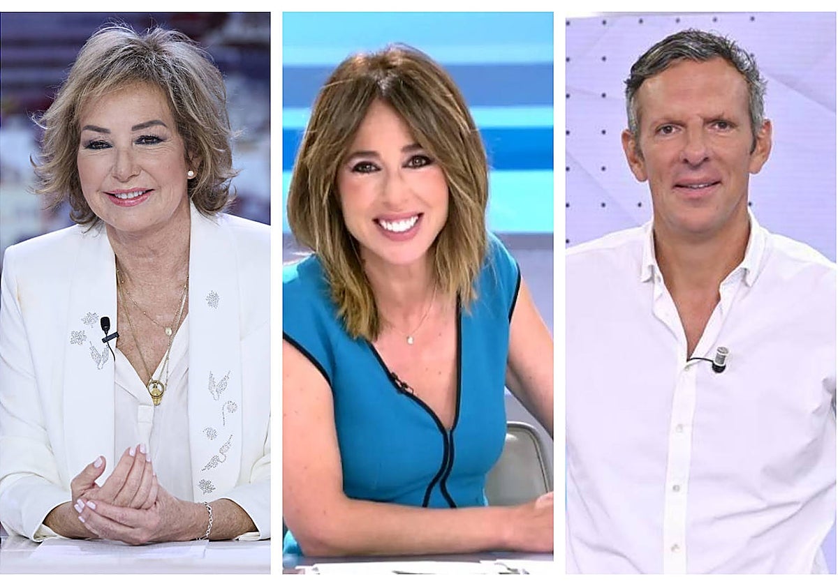 Ana Rosa, Ana Terradillos y Joaquín Prats